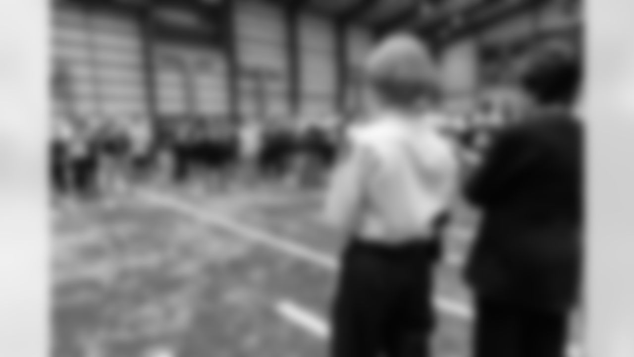 New Orleans Saints owner Gayle Benson honored four NOPD heroes during Saturday's walkthrough practice on January 3, 2026. Mrs. Benson, head coach Kellen Moore, and Saints players honored their response, service, and sacrifice during the Jan. 1 attacks on Bourbon Street.