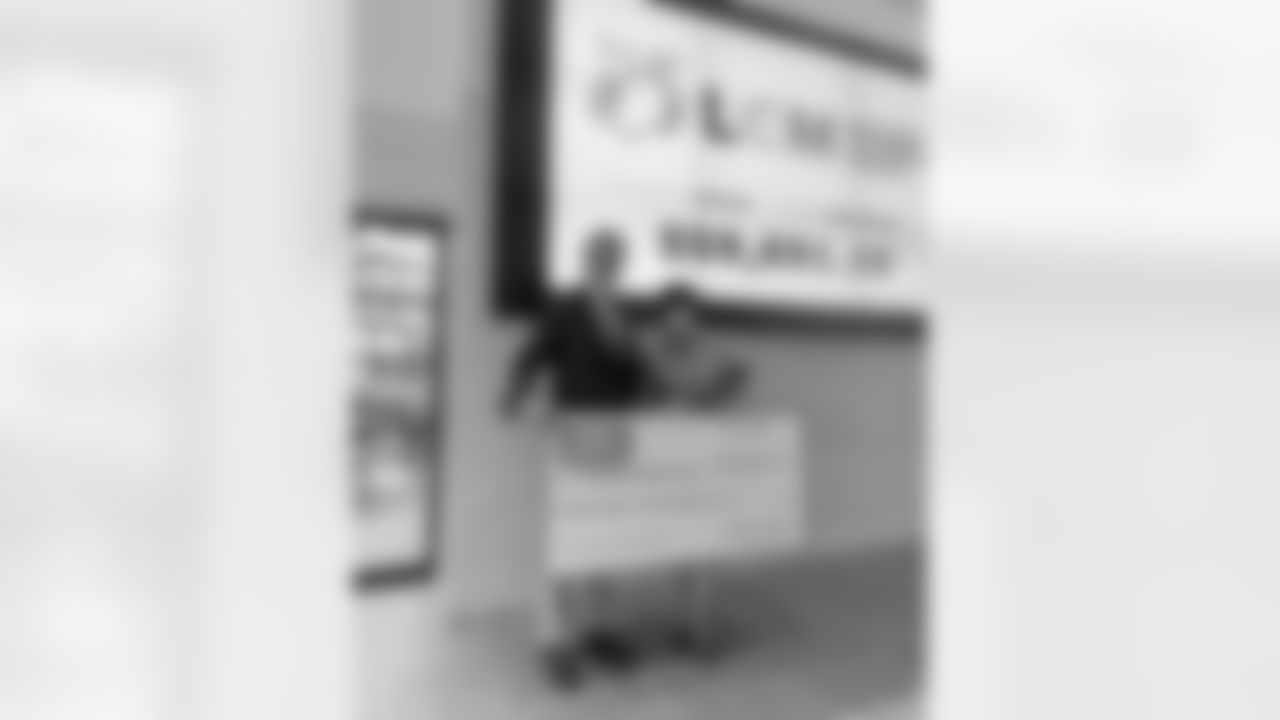 New Orleans Saints owner Gayle Benson presented several Louisiana charitable organizations with their portion of the team's 50/50 raffle sales during the 2025 NFL season at the Ochsner Sports Performance Center on Friday, Jan. 23, 2026.