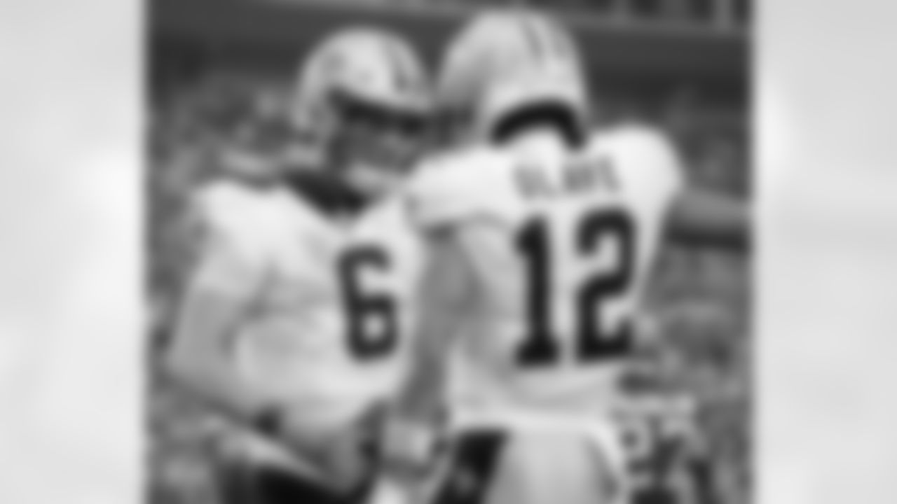 Check out the best photos of the New Orleans offense in their game against the Tampa Bay Buccaneers for Week 14 of the 2025 NFL season on Dec. 7, 2025 at Raymond James Stadium.