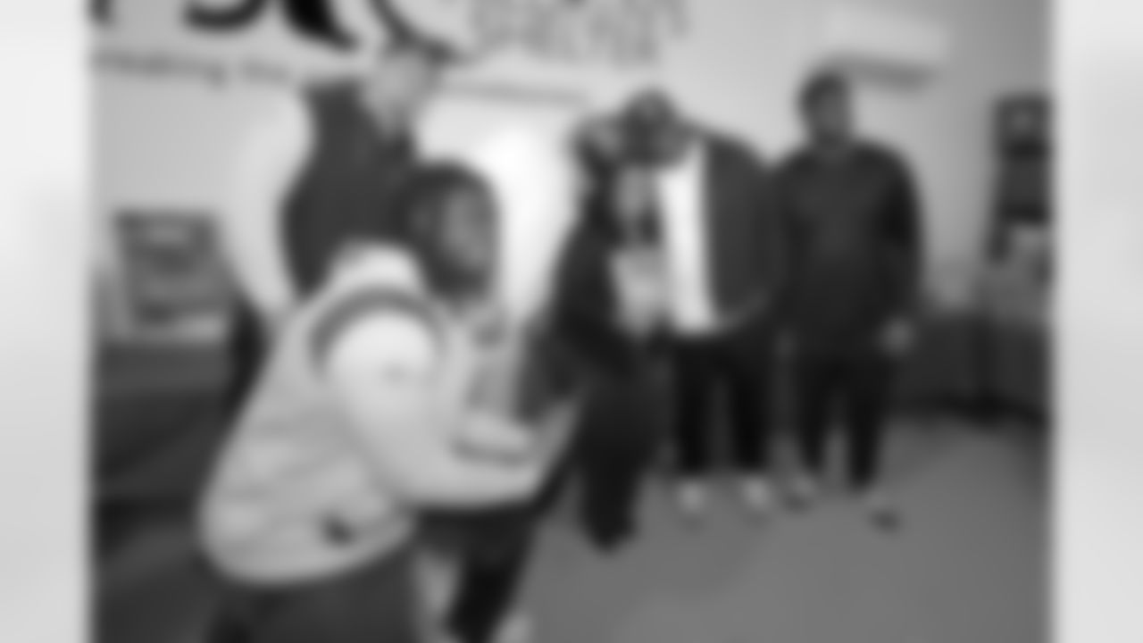 New Orleans Saints center/guard Cesar Ruiz hosted a holiday toy giveaway at the New Orleans Women and Children's Center on Tuesday, Dec. 16, 2025. The event also featured appearances by fellow Saints players center Erik McCoy, linebacker Torricelli Simpkins III, wide receiver Easton Kilty, and offensive tackle William Sherman to spread holiday cheer to children and families in the community.