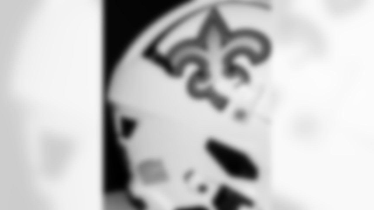 The New Orleans Saints unveiled a new white helmet that the team will wear for select games during the 2025 NFL season.