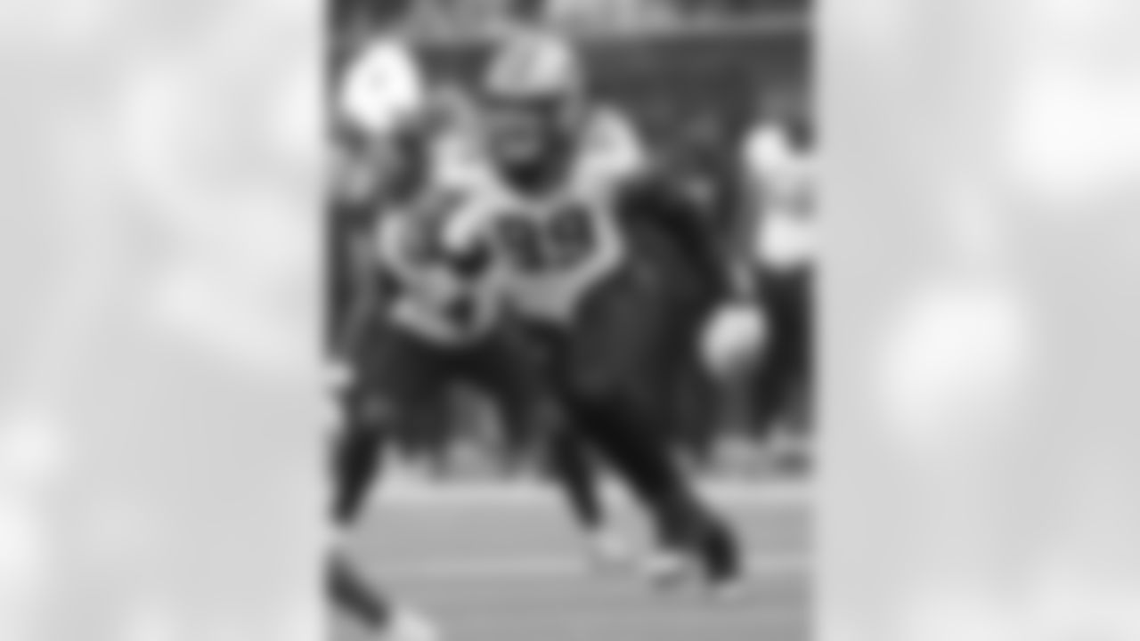 Check out the game action photos from the New Orleans Saints game against the Los Angeles Rams for Week 9 of the 2025 NFL season on Nov. 2, 2025 at SoFi Stadium.