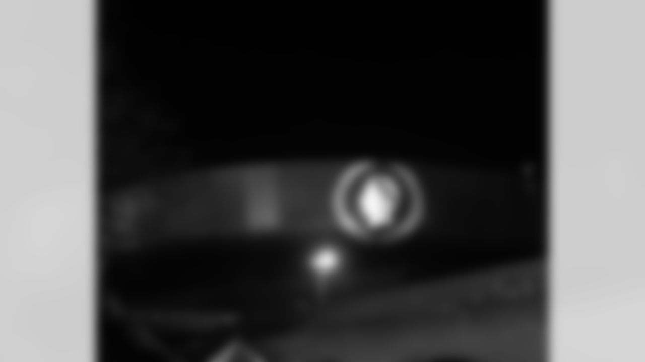 The New Orleans Saints lit up Caesars Superdome in blue, white, and red on Monday, February 2, 2026, in celebration of becoming the first NFL team to play a regular-season game in Paris.