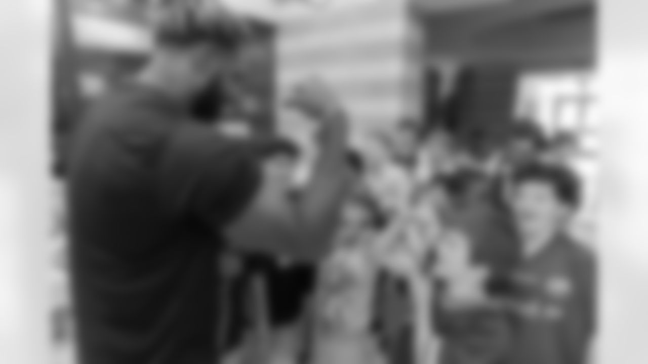 New Orleans Saints defensive end Cameron Jordan visited students and staff at Holy Cross School on Tuesday, Oct. 28, 2025.