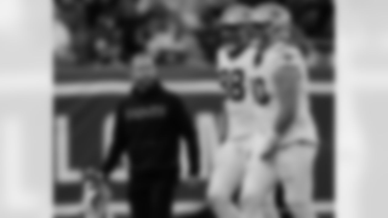 DE Payton Turner (98) and DT Bryan Bresee (90) in action during the New Orleans Saints game against the New York Giants for Week 14 of the 2024 NFL Season on Dec. 8, 2024 at MetLife Stadium.