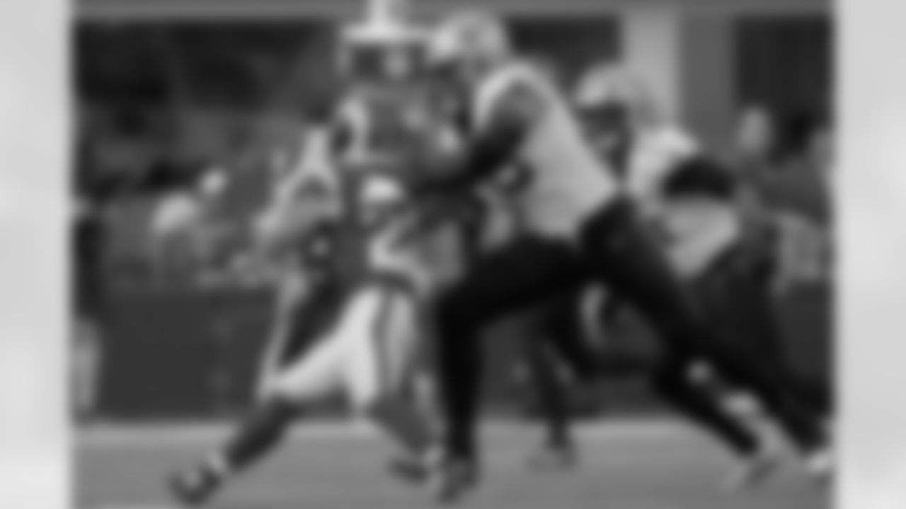 Check out the game action photos from the New Orleans Saints game against the Los Angeles Rams for Week 9 of the 2025 NFL season on Nov. 2, 2025 at SoFi Stadium.