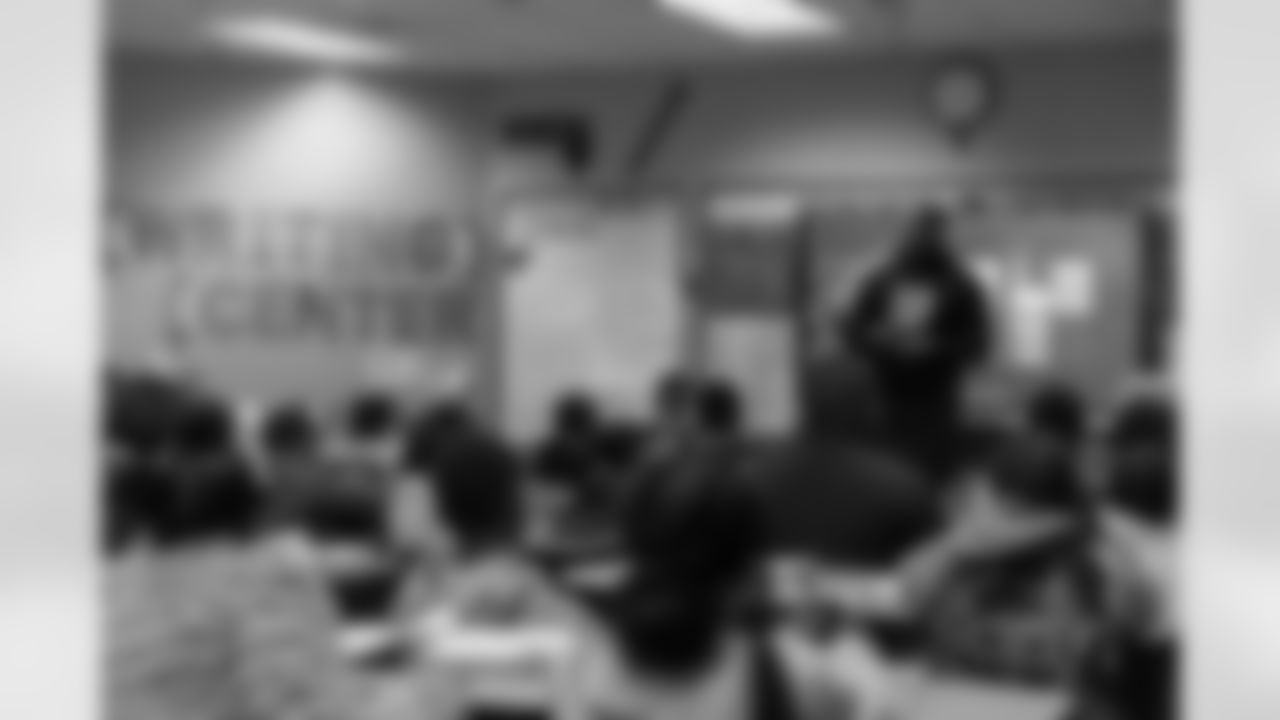 New Orleans Saints defensive end Cam Jordan visited students and staff at Martin Luther King Jr. Elementary School on Tuesday, Dec. 9, 2025.