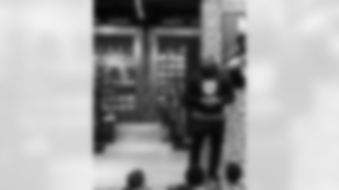 New Orleans Saints defensive end Cameron Jordan gifted dozens of local youth with a pair of sneakers of their choice at Sneaker Politics in the French Quarter on Monday, December 22, 2025.