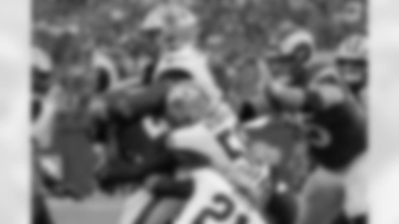 Check out the game action photos from the New Orleans Saints game against the Los Angeles Rams for Week 9 of the 2025 NFL season on Nov. 2, 2025 at SoFi Stadium.