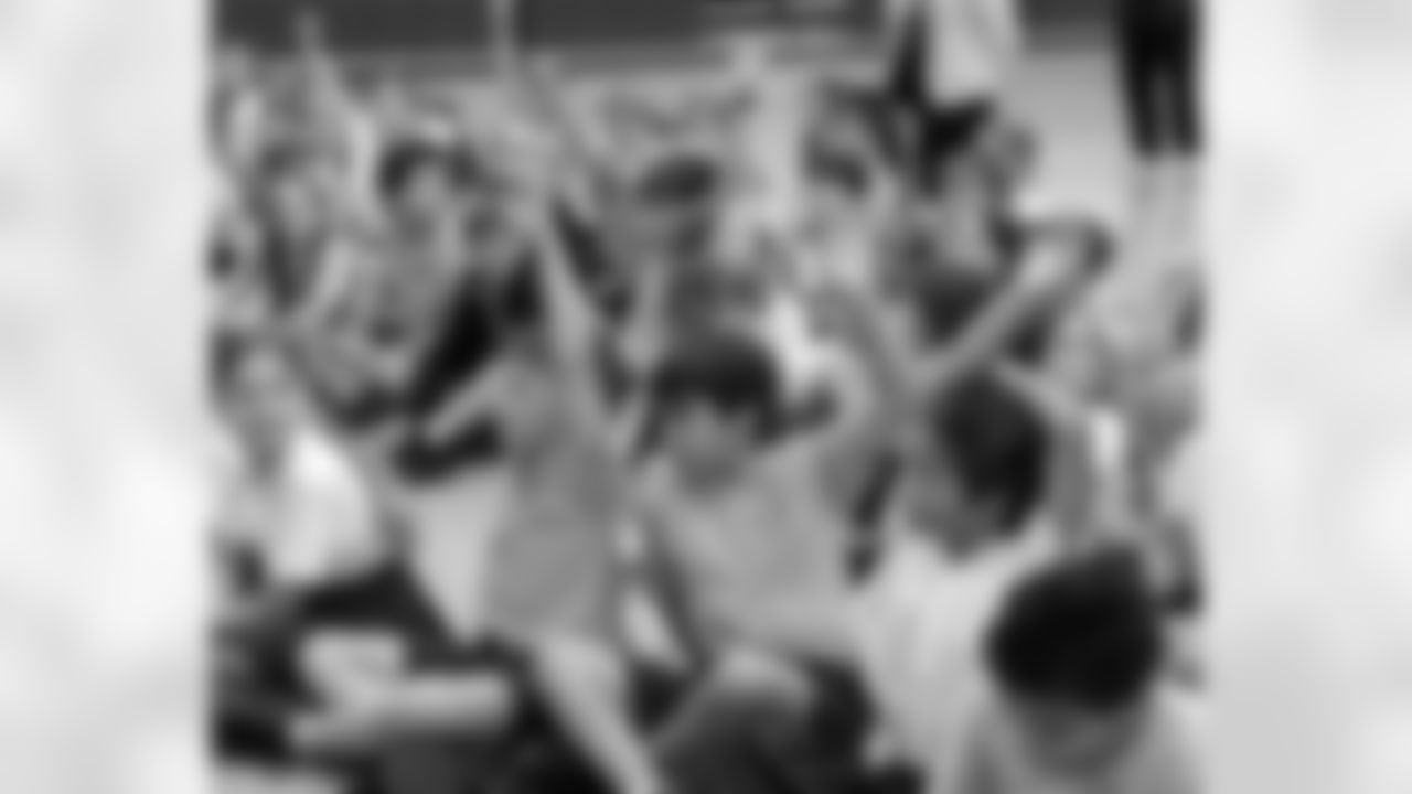 New Orleans Saints players Tyler Shough, Dillon Radunz, Treyton Welch, Will Clapp, and Erik McCoy visited St. Pius Elementary, spending the afternoon answering student questions and signing autographs on Tuesday, Nov. 18, 2025.