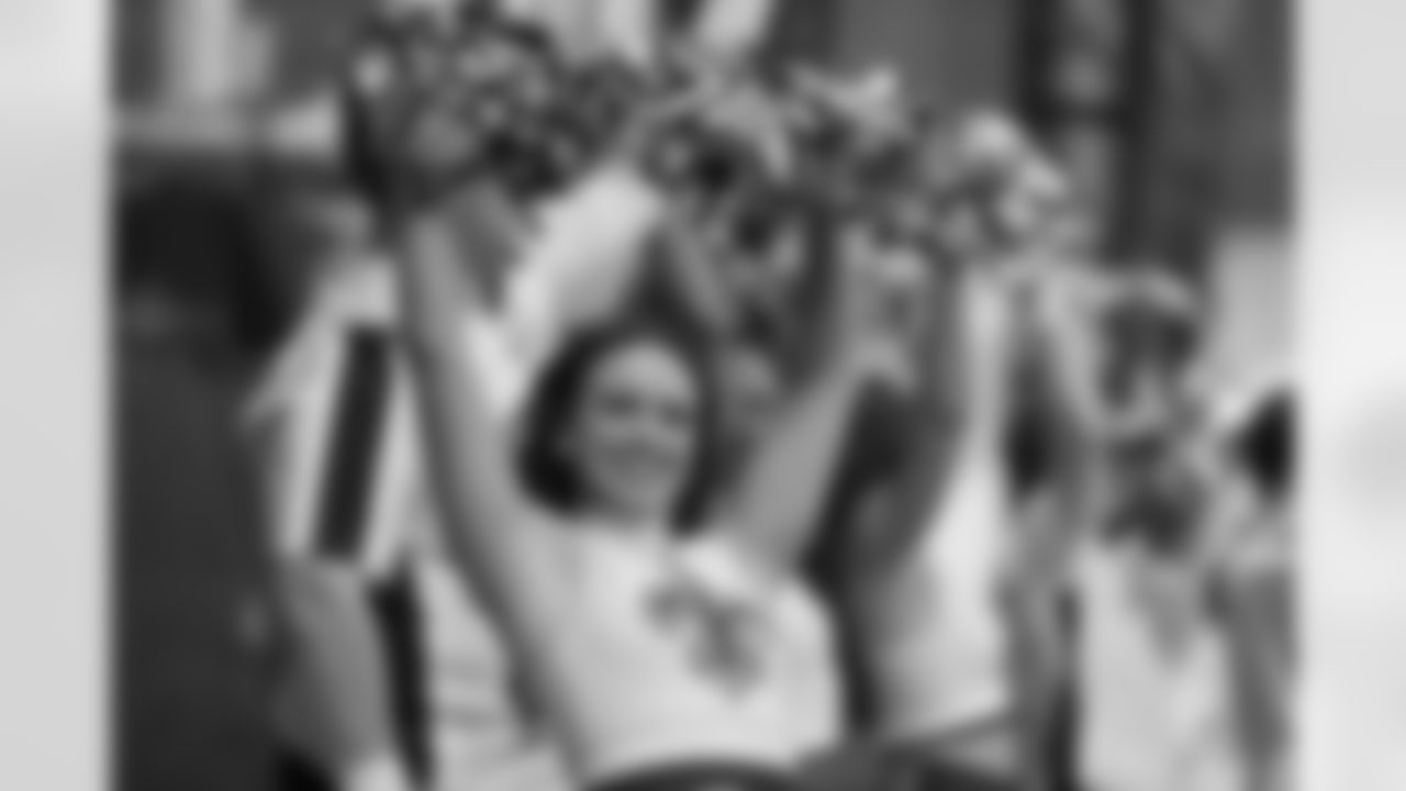 Check out the best photos of Saints Cheer Krewe member Sara throughout the 2024 New Orleans Saints season.