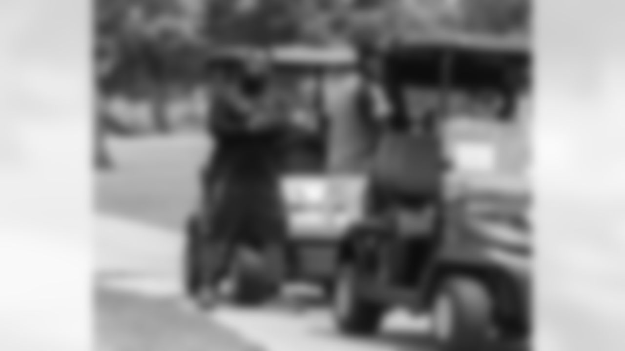 New Orleans Saints head coach Kellen Moore, Executive Vice President/General Manager Mickey Loomis, and a host of current Saints players and legends took part in the Saints Hall of Fame's annual celebrity golf classic at Chateau Golf Country Club in Kenner on Monday, May 19, 2025.