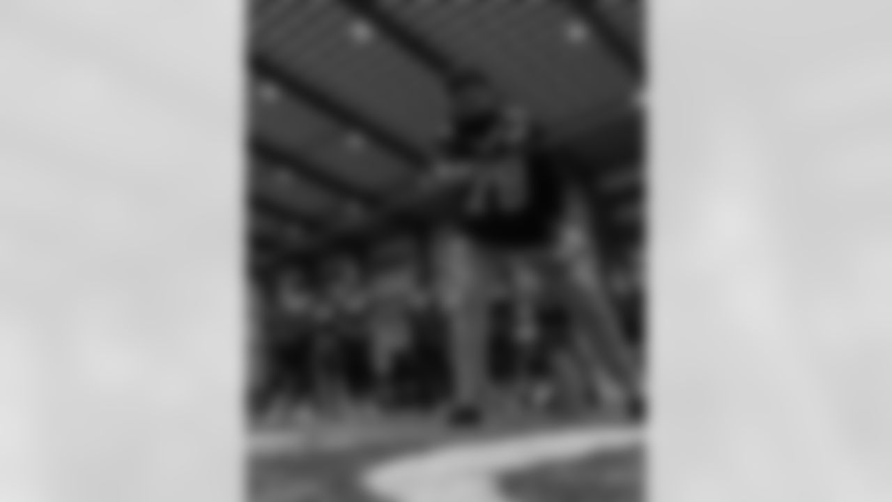 The New Orleans Saints and Dudley DeBosier hosted members of the Army, Marines, Air Force, Navy, and Coast Guard at the Ochsner Sports Performance Center for the 2026 Battle of the Branches on Thursday, January 29. Saints legend Pat Swilling, former defensive end Buford Jordan, and former kicker Greg Fassitt, along with Saints quarterback Tyler Shough and center Erik McCoy, were in attendance for the round-robin tournament featuring challenges such as tug-of-war, the 40-yard dash, and field goal kicking.