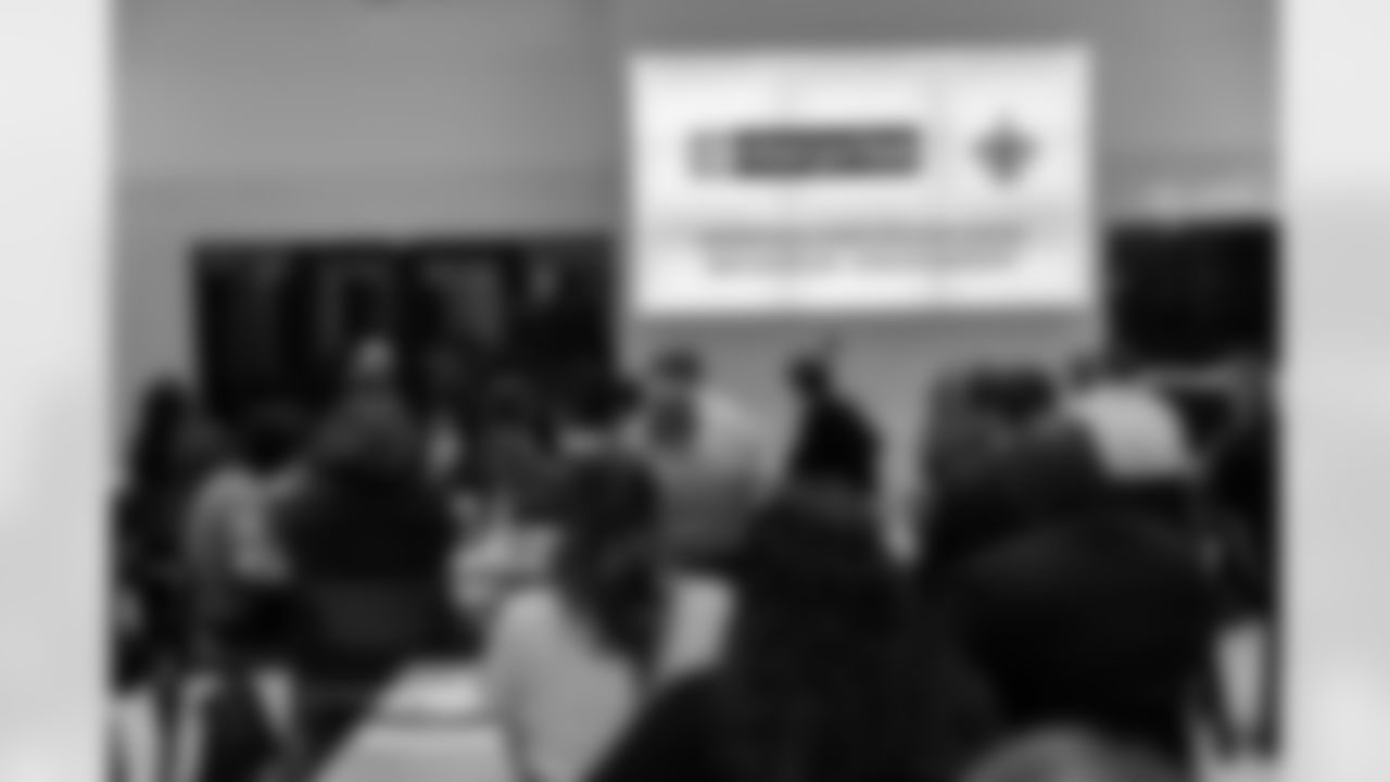 The New Orleans Saints hosted the annual Enterprise Scholar Athlete Banquet at the Ochsner Sports Performance Center on Tuesday, February 24, 2025. New Orleans Saints center Will Clapp served as guest speakers at the event.