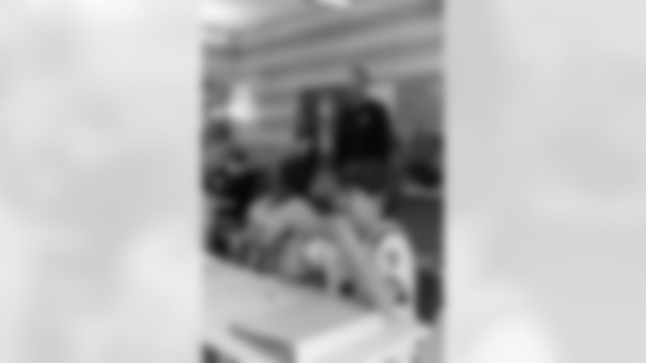 New Orleans Saints defensive end Cameron Jordan visited students and staff at Holy Cross School on Tuesday, Oct. 28, 2025.