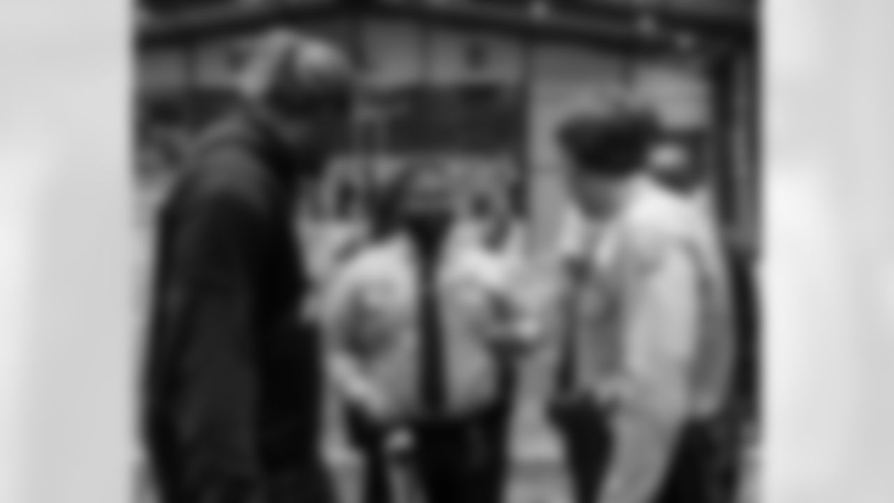 New Orleans Saints owner Gayle Benson honored four NOPD heroes during Saturday's walkthrough practice on January 3, 2026. Mrs. Benson, head coach Kellen Moore, and Saints players honored their response, service, and sacrifice during the Jan. 1 attacks on Bourbon Street.