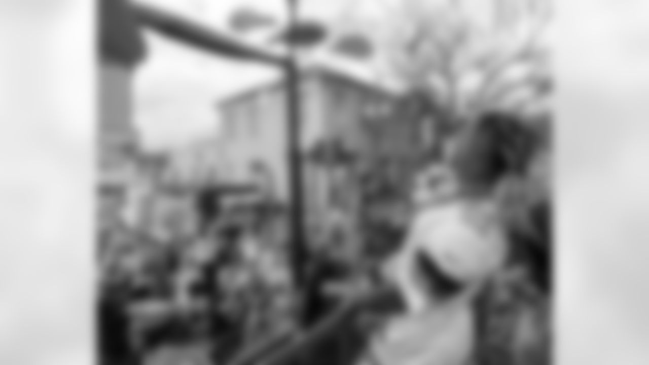 New Orleans Saints players rode down the Uptown route with the Krewe of Tucks as they presented their 58th annual parade on Saturday, February 14 during the 2026 Mardi Gras season.