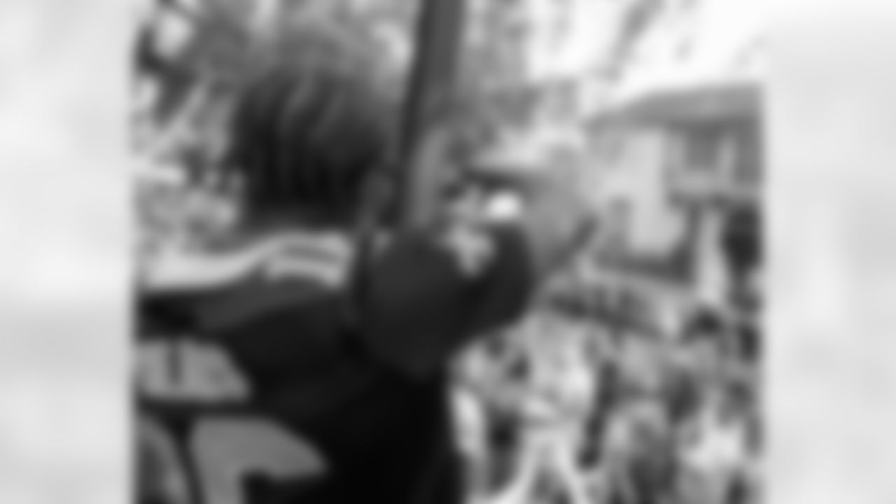 New Orleans Saints players rode down the Uptown route with the Krewe of Tucks as they presented their 58th annual parade on Saturday, February 14 during the 2026 Mardi Gras season.