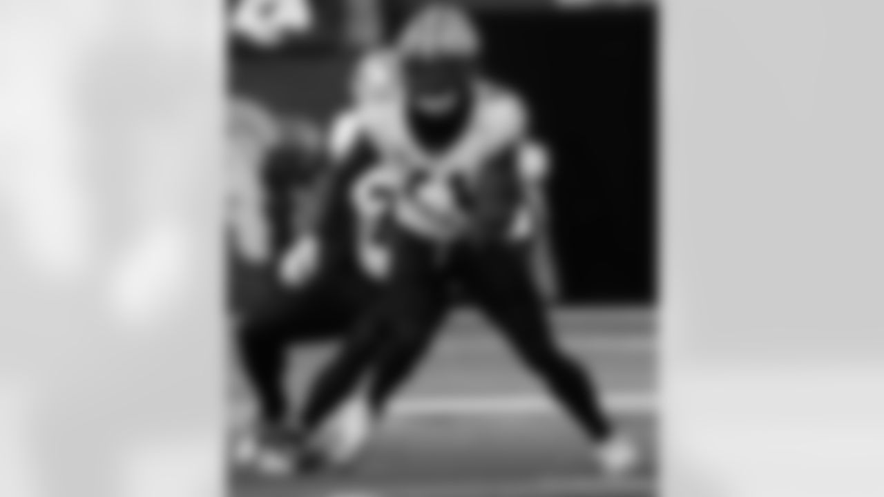 Check out the game action photos from the New Orleans Saints game against the Los Angeles Rams for Week 9 of the 2025 NFL season on Nov. 2, 2025 at SoFi Stadium.