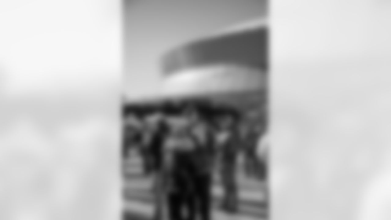 New Orleans Saints fans enjoyed the Week 15 entertainment in Champions Square ahead of the game against the Carolina Panthers during the 2025 NFL season on Dec. 14, 2025.