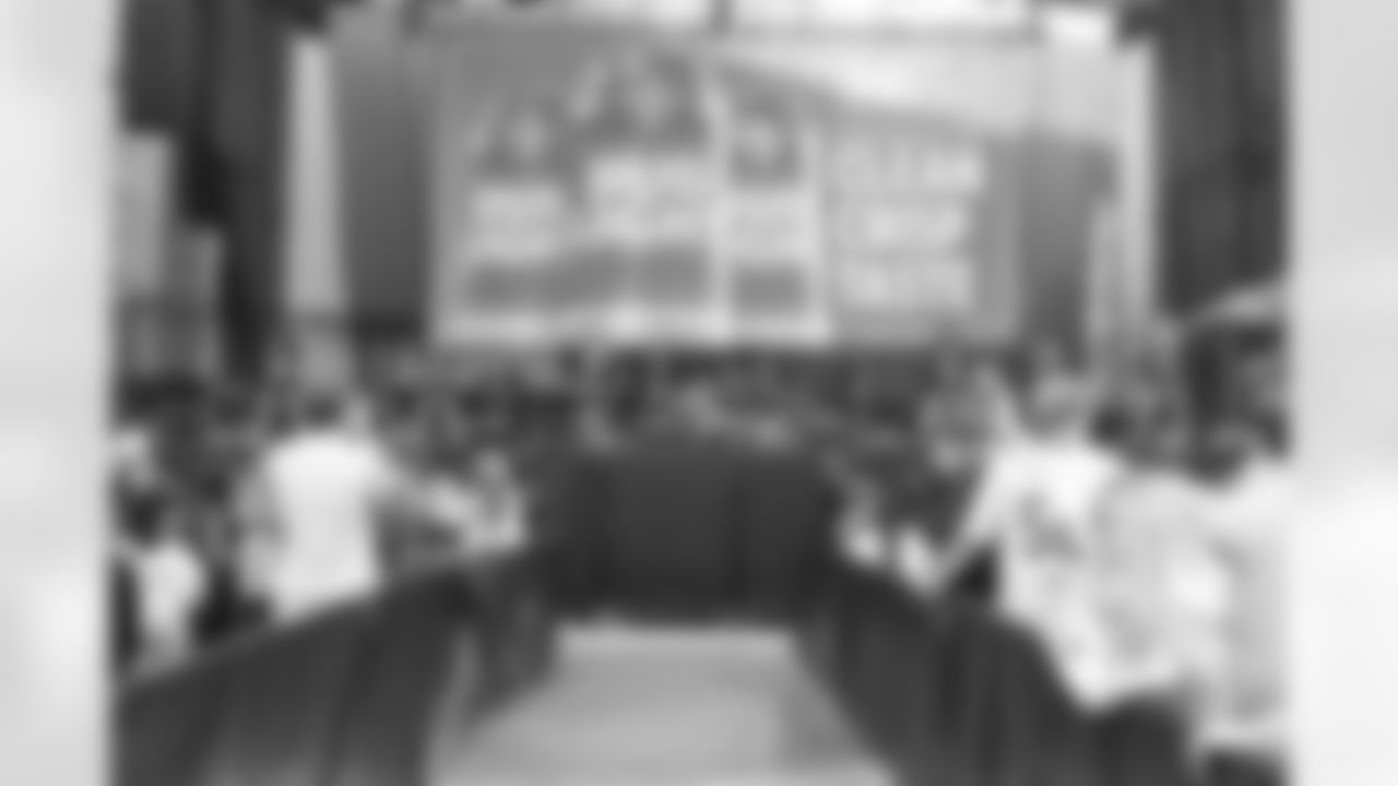 New Orleans Saints fans enjoyed the Week 16 entertainment in Champions Square ahead of the game against the New York Jets during the 2025 NFL season on Dec. 21, 2025.