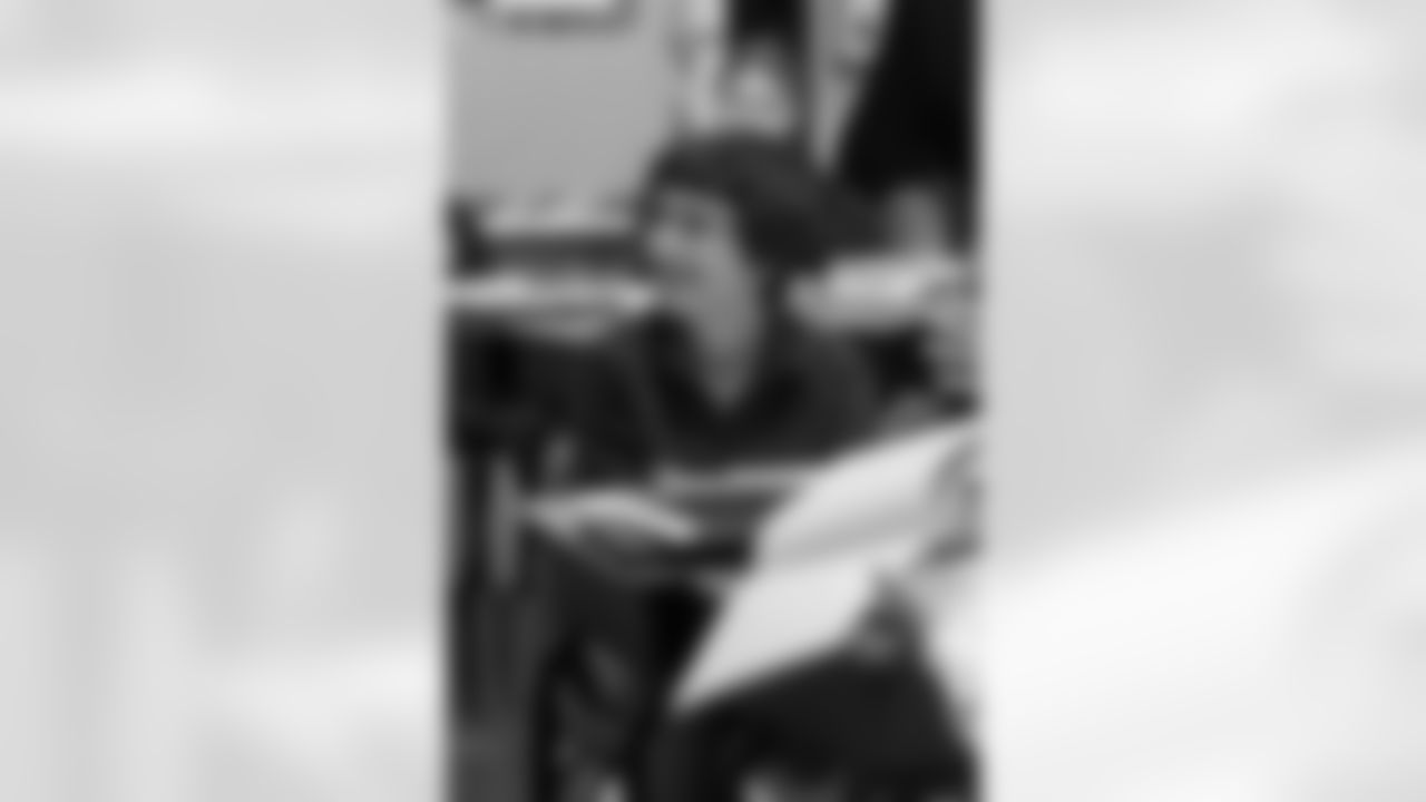 New Orleans Saints defensive end Cam Jordan visited students and staff at J.C. Ellis Elementary School on Tuesday, Dec. 2, 2025.