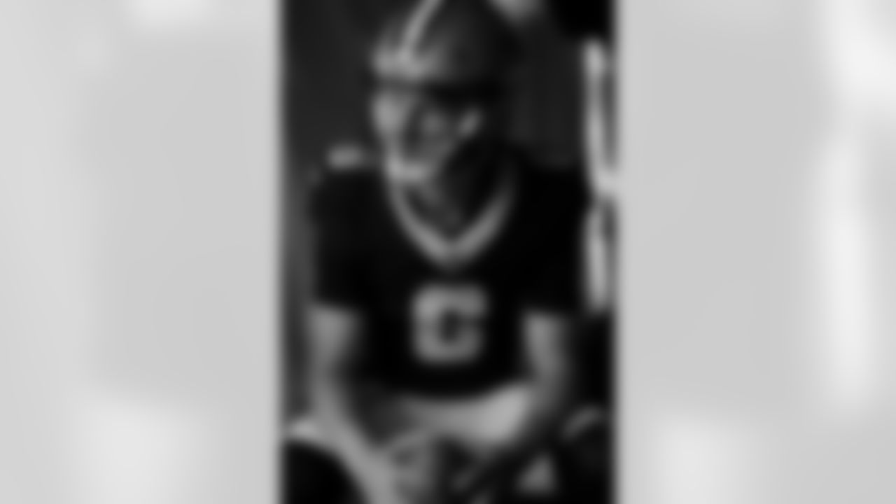 New Orleans Saints quarterback Tyler Shough (6) poses for a portrait during the NFLPA Rookie Premiere on Saturday, May 17, 2025 in Thousand Oaks, Calif. (Ben Liebenberg/NFL)