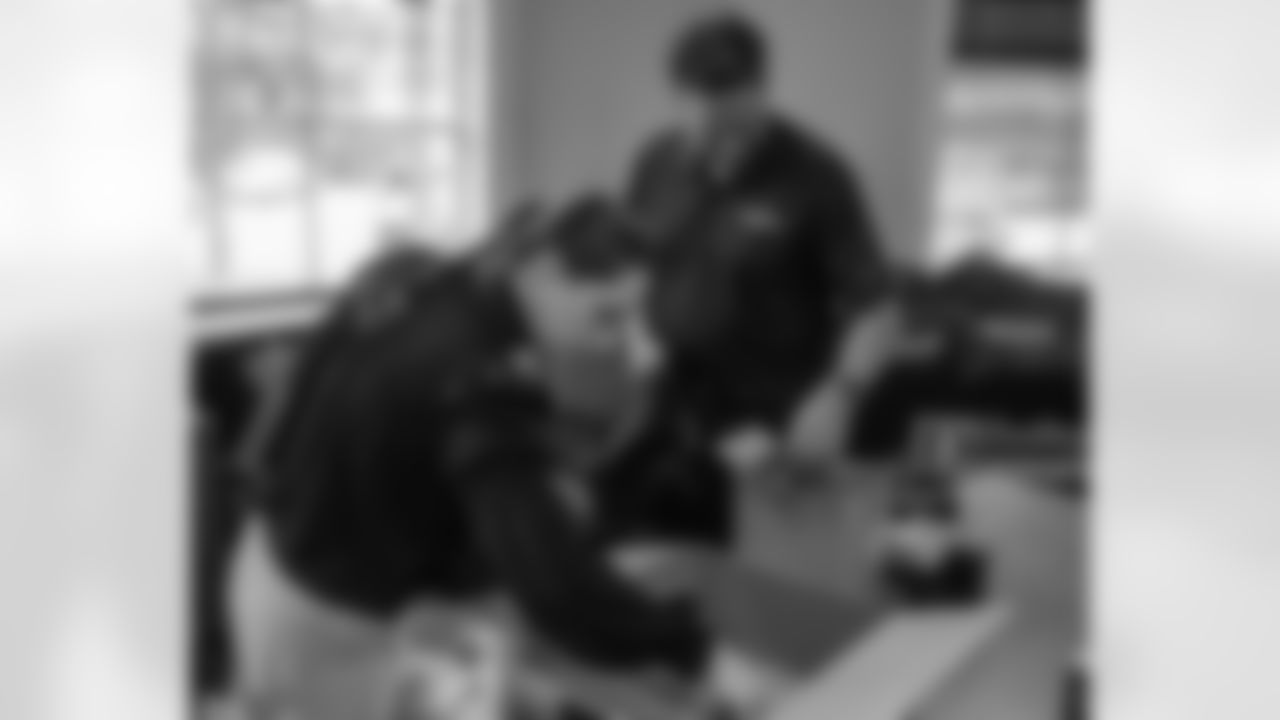 New Orleans Saints legend Daryl Terrell joined the team and Dudley DeBosier to build care kits for victims of domestic violence in Baton Rouge on Monday, January 26, 2026. The care packages were donated to the Capital Area Family Justice Center.