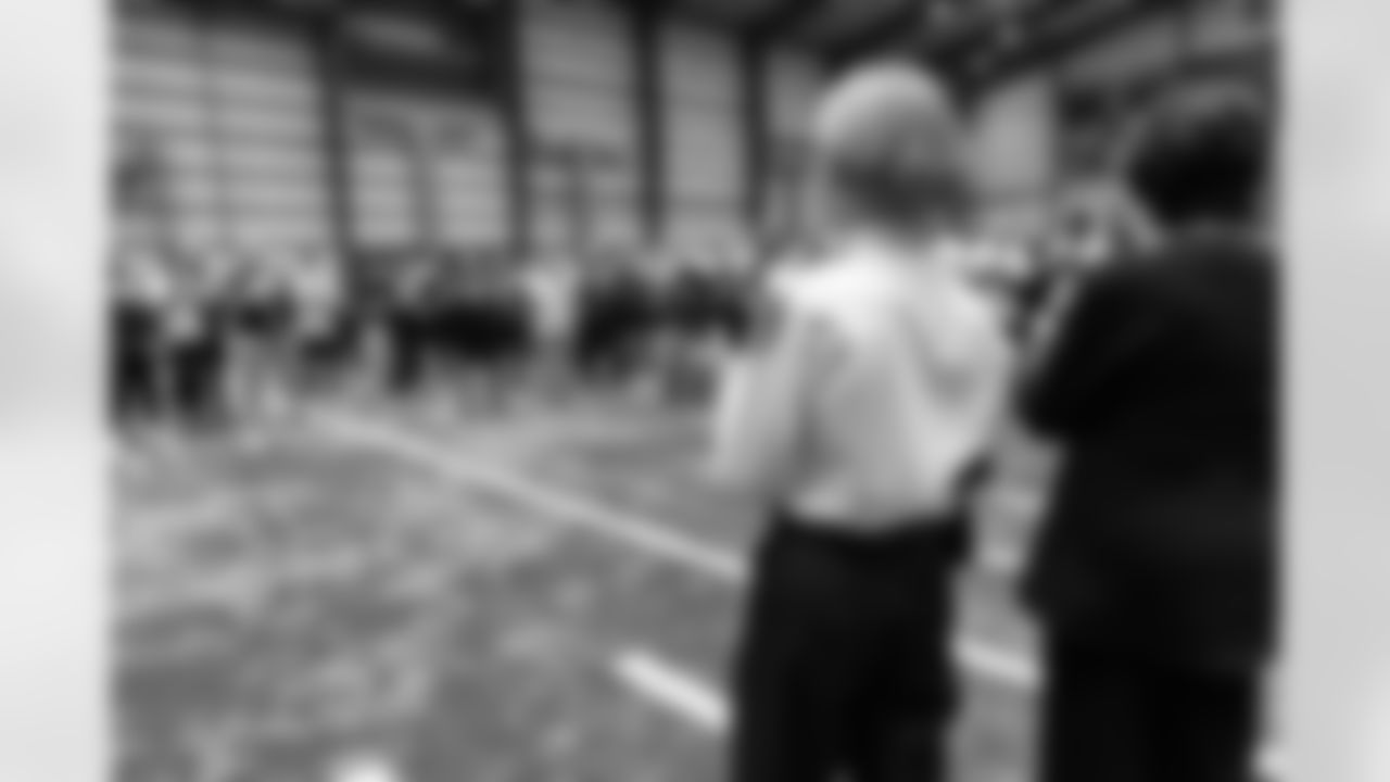 New Orleans Saints owner Gayle Benson honored four NOPD heroes during Saturday's walkthrough practice on January 3, 2026. Mrs. Benson, head coach Kellen Moore, and Saints players honored their response, service, and sacrifice during the Jan. 1 attacks on Bourbon Street.