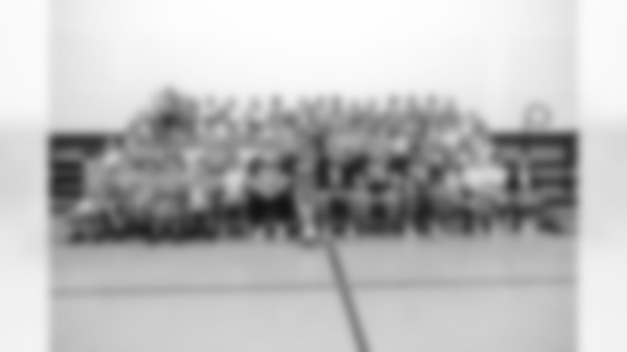 New Orleans Saints players Tyler Shough, Dillon Radunz, Treyton Welch, Will Clapp, and Erik McCoy visited St. Pius Elementary, spending the afternoon answering student questions and signing autographs on Tuesday, Nov. 18, 2025.