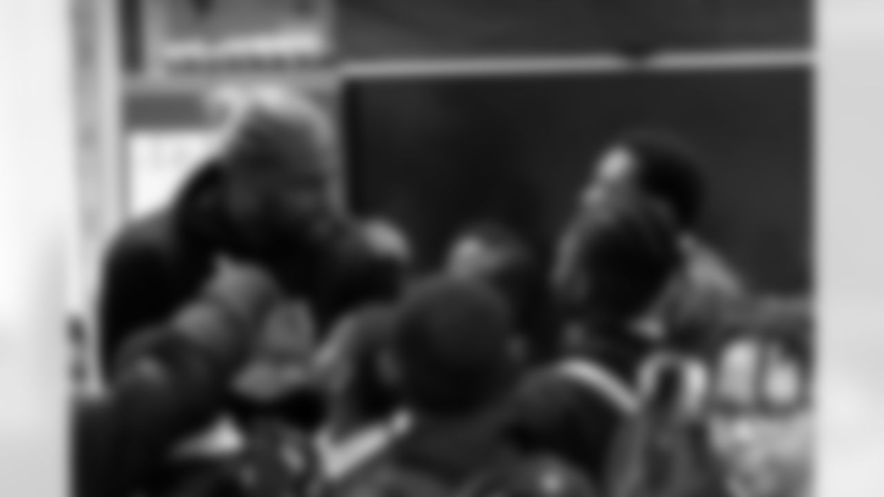 New Orleans Saints defensive end Cam Jordan visited students and staff at Martin Luther King Jr. Elementary School on Tuesday, Dec. 9, 2025.