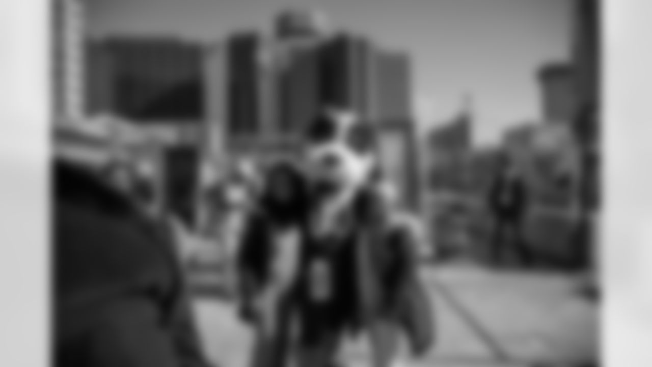 New Orleans Saints Owner Gayle Benson and recent Saints Hall of Fame inductee Tracy Porter greeted season ticket holders as their names were added to the 50th Season Ticket Holder monument prior to the Saints game on Sunday, Dec. 14, 2025.