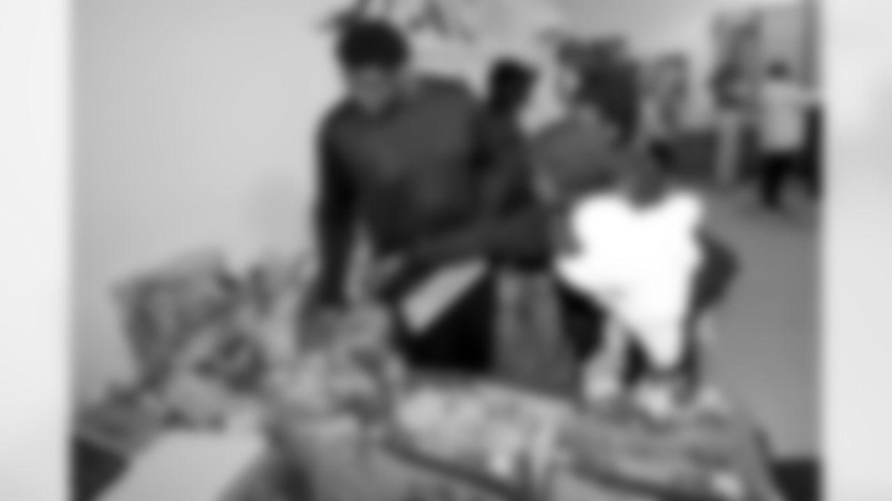 New Orleans Saints center/guard Cesar Ruiz hosted a holiday toy giveaway at the New Orleans Women and Children's Center on Tuesday, Dec. 16, 2025. The event also featured appearances by fellow Saints players center Erik McCoy, linebacker Torricelli Simpkins III, wide receiver Easton Kilty, and offensive tackle William Sherman to spread holiday cheer to children and families in the community.