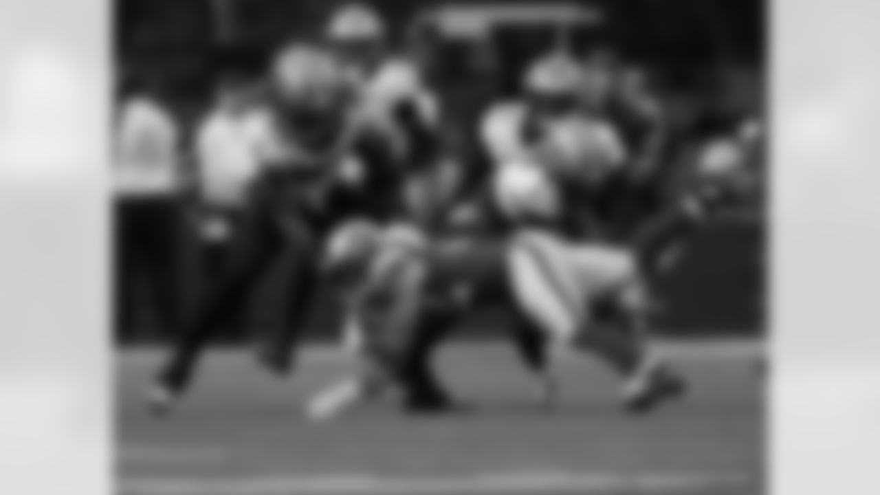 Check out the game action photos from the New Orleans Saints game against the Los Angeles Rams for Week 9 of the 2025 NFL season on Nov. 2, 2025 at SoFi Stadium.