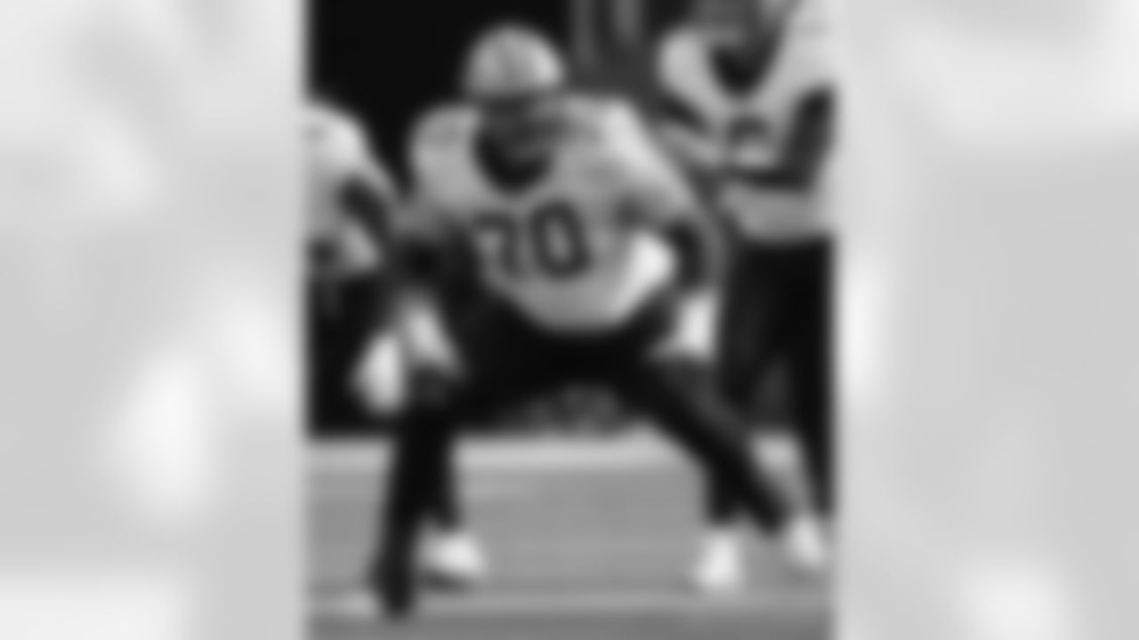 Check out the game action photos from the New Orleans Saints game against the Los Angeles Rams for Week 9 of the 2025 NFL season on Nov. 2, 2025 at SoFi Stadium.