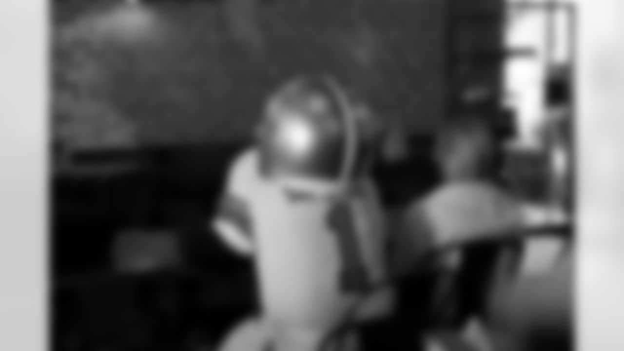 The New Orleans Saints hosted a watch party presented by Sire Spirits for their game against the Carolina Panthers on Nov. 9, 2025 at The Channel in New Orleans, Louisiana. Sir Saint and members of the Saints Cheer Krewe were in attendance and interacting with fans during the event.