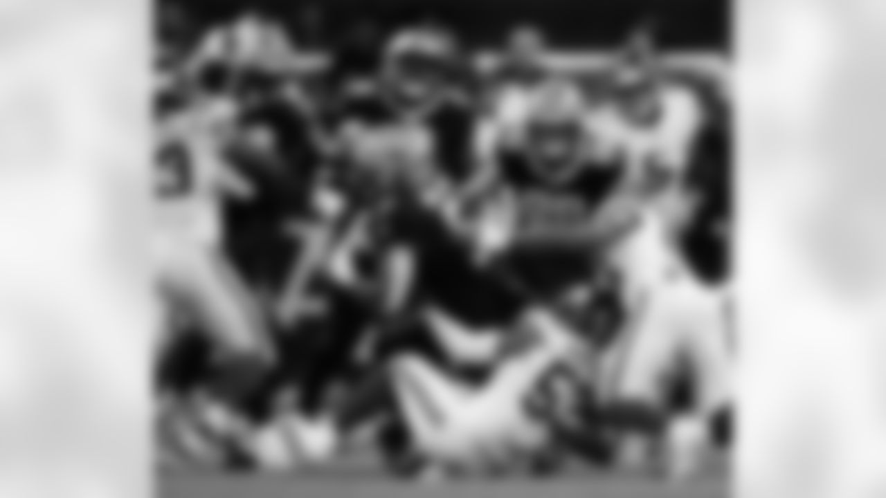 Check out the game action photos from the New Orleans Saints game against the New York Giants for Week 5 of the 2025 NFL season on Oct. 5, 2025 at Caesars Superdome.