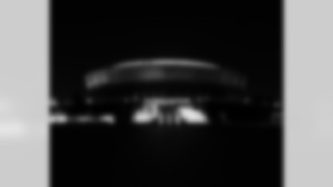 The New Orleans Saints lit up Caesars Superdome in blue, white, and red on Monday, February 2, 2026, in celebration of becoming the first NFL team to play a regular-season game in Paris.