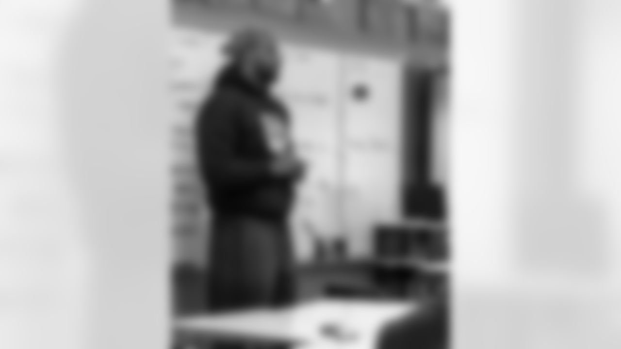 New Orleans Saints defensive end Cam Jordan visited students and staff at KIPP Morial School on Monday, Dec. 15, 2025, spending time engaging with students and supporting the school community.