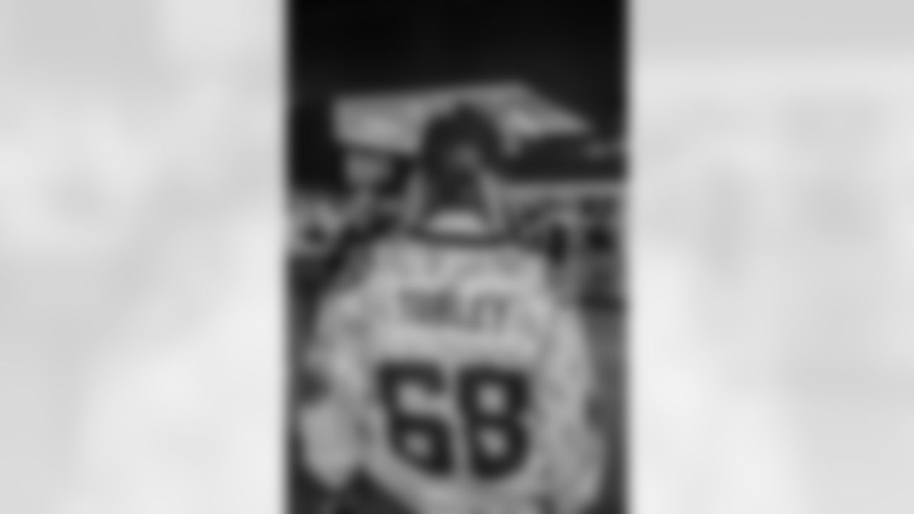 New Orleans Saints Owner Gayle Benson and recent Saints Hall of Fame inductee Tracy Porter greeted season ticket holders as their names were added to the 50th Season Ticket Holder monument prior to the Saints game on Sunday, Dec. 14, 2025.