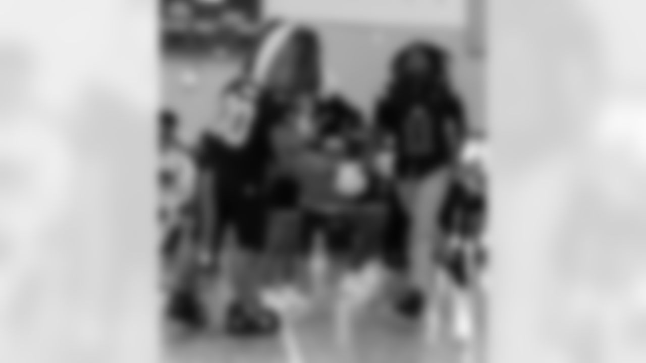 The New Orleans Saints hosted a football celebration for students at Booker T. Washington High School on Thursday, Oct. 10, 2024 with the Saints Cheer Krewe and Gumbo.