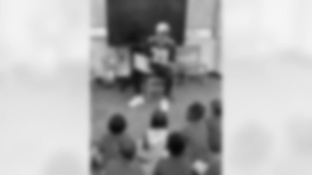 New Orleans Saints punter Lou Hedley joined Young Audiences at Lawrence Crocker at their Ochsner Health Book Fair where he spoke on the importance of reading and helped students pick out new books on Thursday, April 4, 2024.