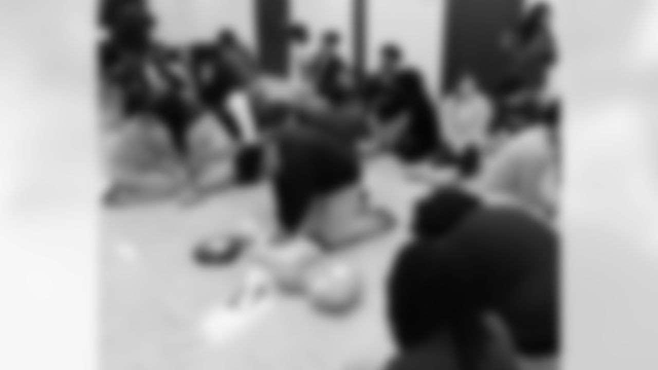 New Orleans Saints safety Justin Reid hosted CPR education event with the American Heart Association at John Ehret High School to unveil his custom My Cause, My Cleats design on Tuesday, Nov. 18, 2025.