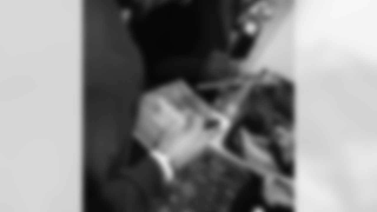 New Orleans Saints tight end Juwan Johnson, cornerback Alontae Taylor, and wide receiver Devaughn Vele attended the Louisiana Cat Hope Ignites Holiday Party on Tuesday, Dec. 16, 2025.