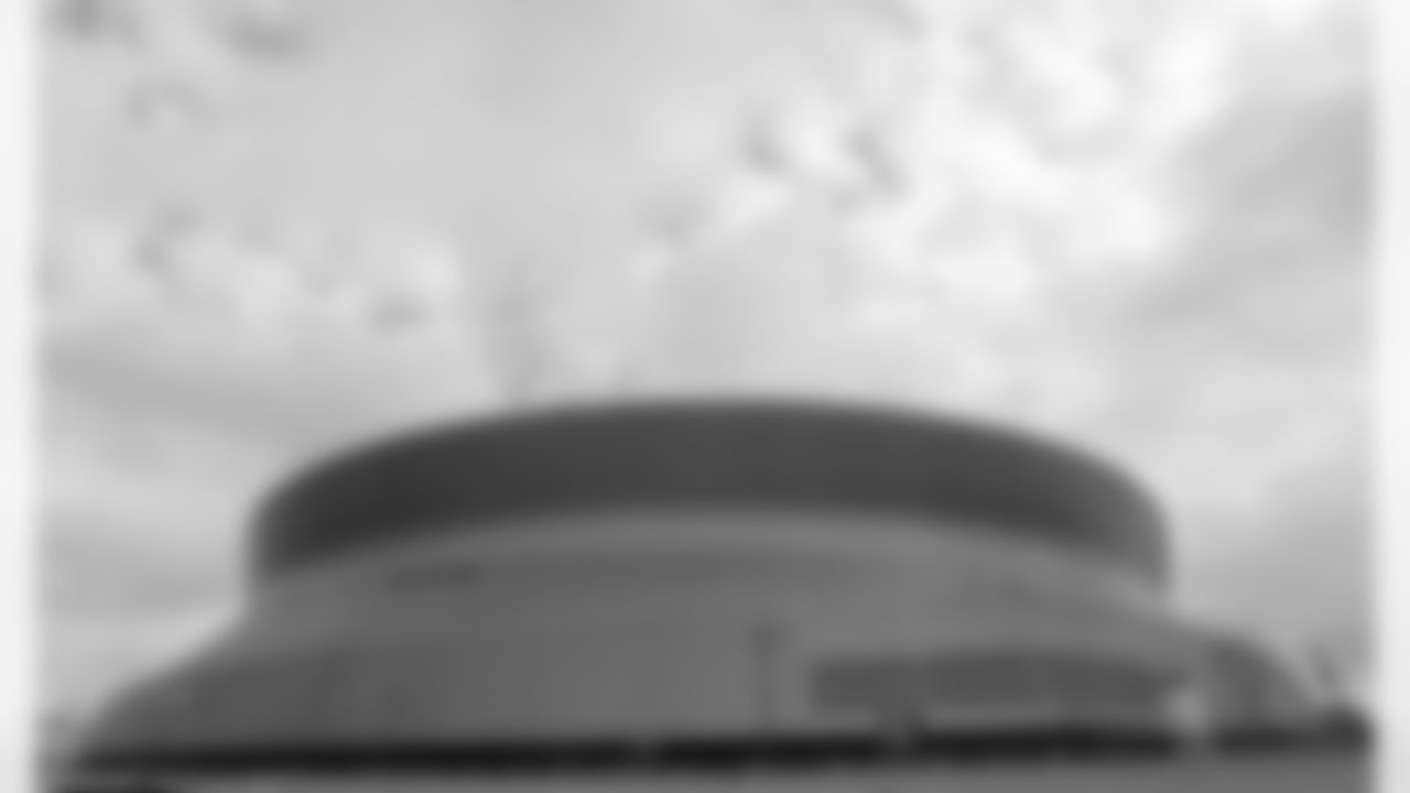 New Orleans Saints fans enjoyed the Week 16 entertainment in Champions Square ahead of the game against the New York Jets during the 2025 NFL season on Dec. 21, 2025.