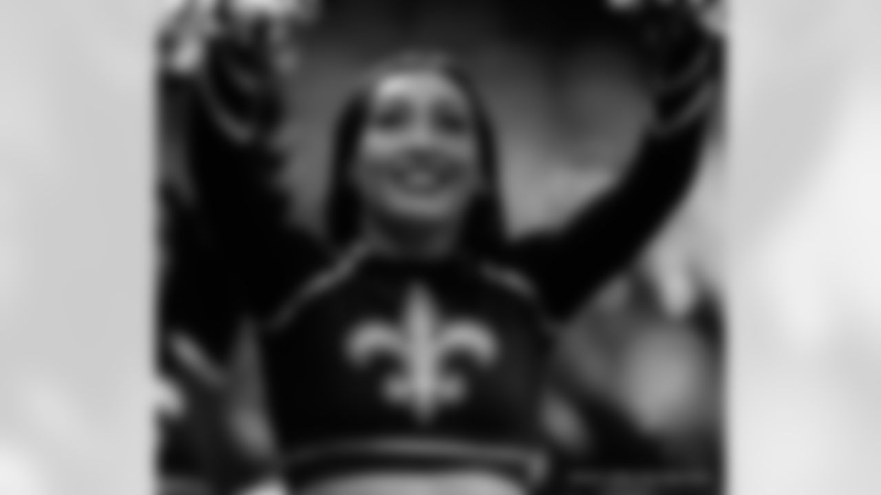 Check out the best photos of Saints Cheer Krewe member Paige throughout the 2024 New Orleans Saints season.