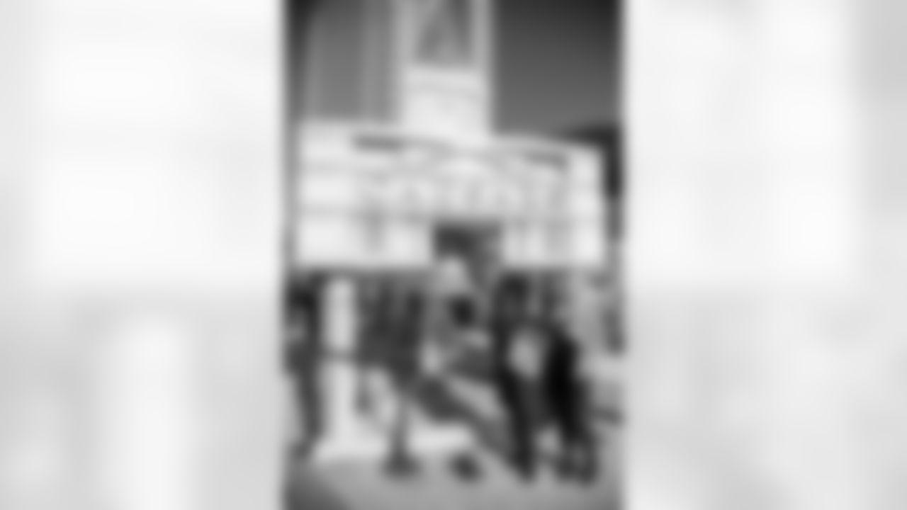 New Orleans Saints fans enjoyed the Week 15 entertainment in Champions Square ahead of the game against the Carolina Panthers during the 2025 NFL season on Dec. 14, 2025.