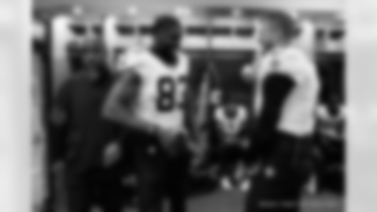 Head inside the New Orleans Saints locker room postgame after the Saints' win against the Tennessee Titans in Week 17 of the 2025 NFL season presented by Bud Light.