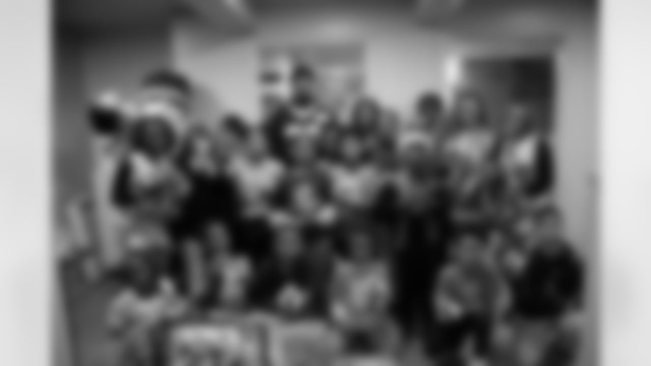 New Orleans Saints defensive back Jonas Sanker joined the Saints Cheer Krewe, Sir Saint and Coca-Cola for a water donation event, supporting a local Boys & Girls Club on December 9, 2025.