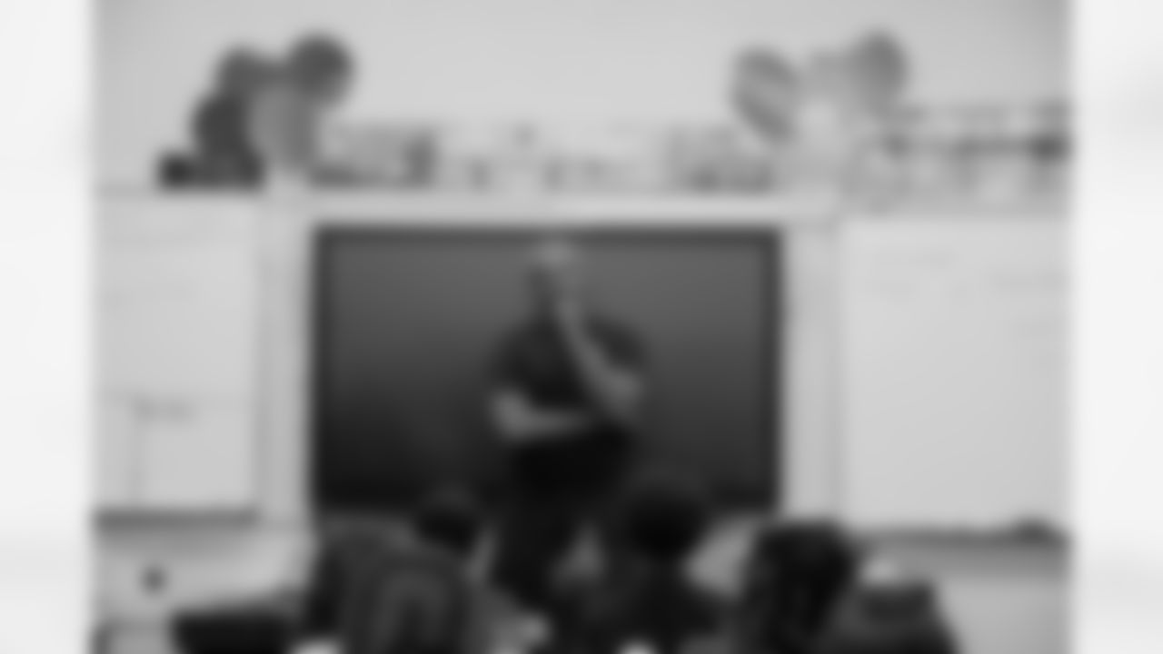 New Orleans Saints defensive end Cam Jordan visited students and staff at J.C. Ellis Elementary School on Tuesday, Dec. 2, 2025.